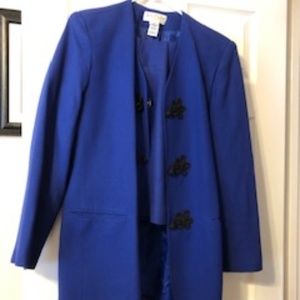 Royal Blue Skirt Suit